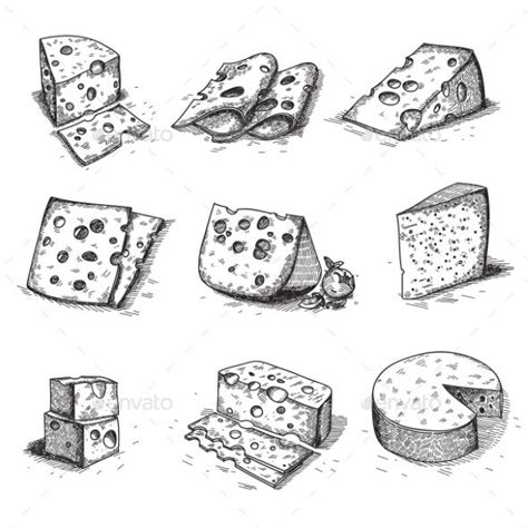 Cheese Pencil Drawing