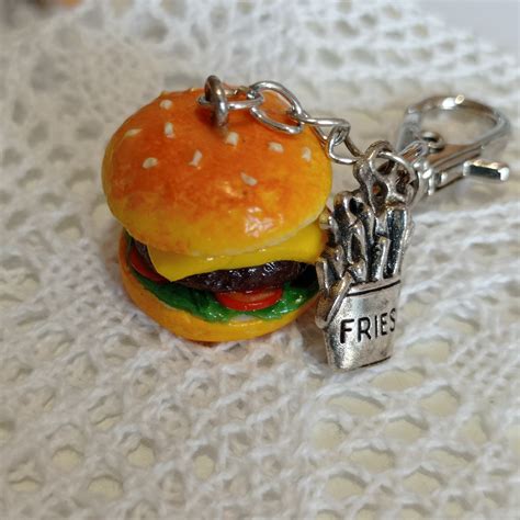 Cheeseburger Keychain