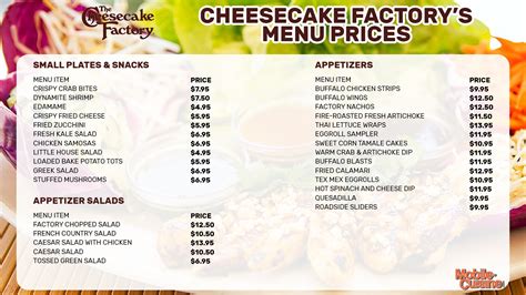 cheesecake factory menu prices 2024