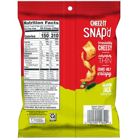 Cheez It Snaps Ingredients