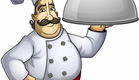 Chef Cuisinier Dessin Couleur Animé Mignon Drôle Dans La PAC