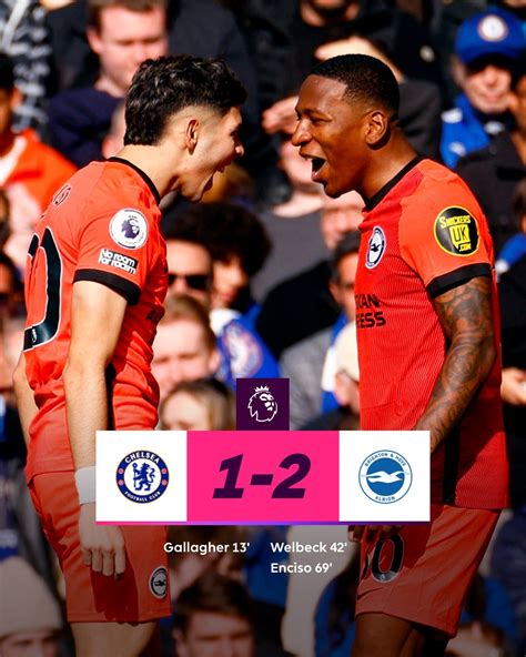 chelsea 1 brighton 2