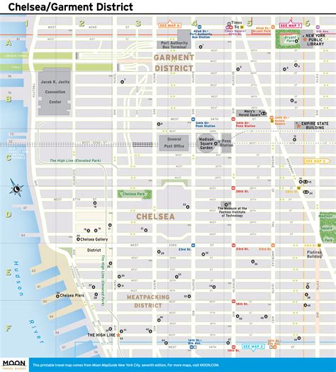 chelsea district new york map