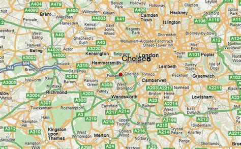 chelsea location on map