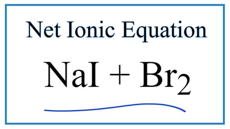 How to Write the Formula for NaI (Sodium iodide) YouTube