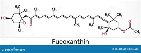 Structure of fucoxanthin and its metabolites along with fucoxanthinol