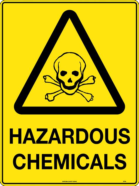 Chemical hazard signs