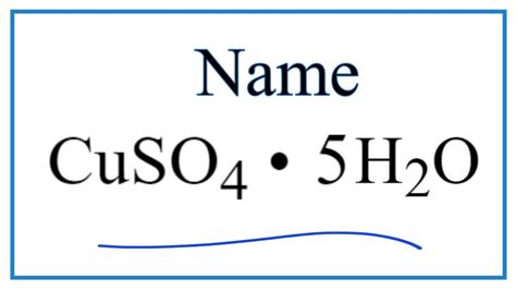 chemical name of cuso4.5h2o