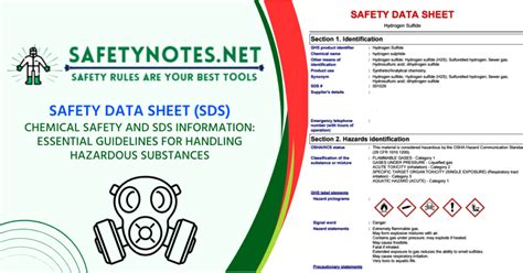 Chemical Safety Data Sheet Includes