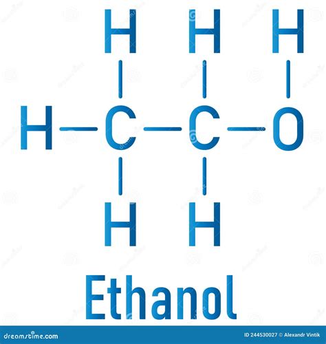 chemical structure of ethyl alcohol