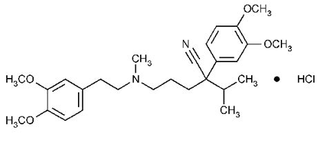 chemical structure of verapamil