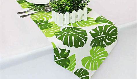 Chemin de table feuille tropicale Runner Collection
