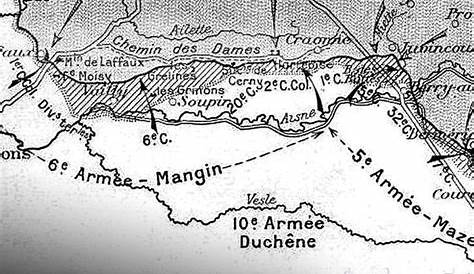 Chemin Des Dames Carte Michelin Front Du 16 Avril 1917 Forum PAGES 1418