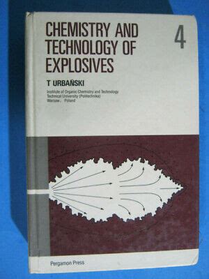 chemistry and technology of explosives