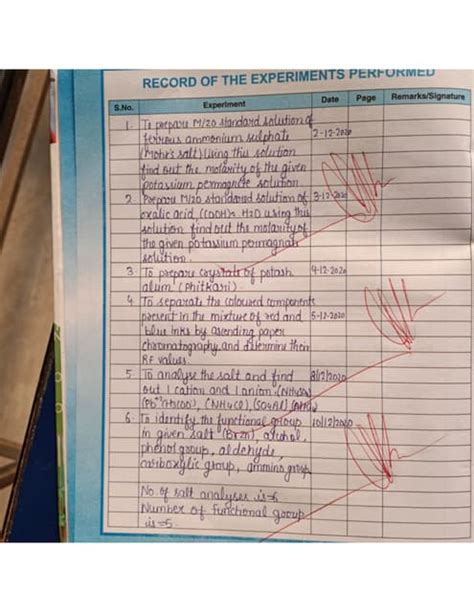 Chemistry Class 12 Record Book Pdf