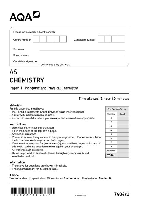 chemistry june 2022 paper 2