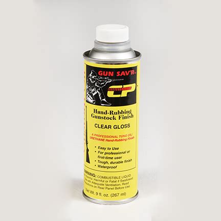 Chempak Gun Savr Custom Oil Gunstock Finish Satin Gloss 14 Oz