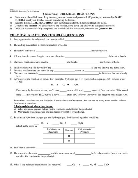 Covalent Bonding Tutorial Answer Key: Make Sense Of Complex Chemical Reactions
