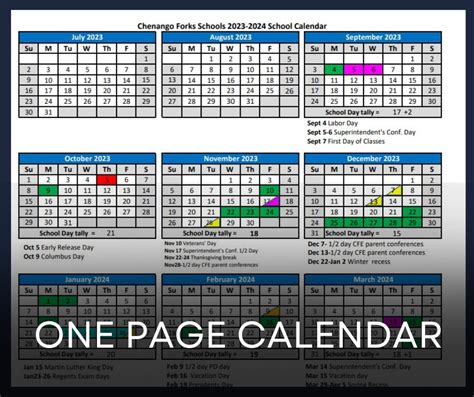 Chenango Forks Calendar