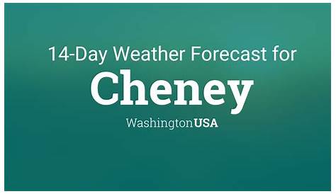 Cheney Washington Weather Forecast Wa / Community Classes & Special