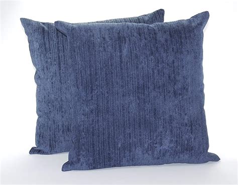 chenille pillow cover sets in navy blue