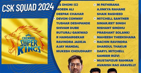 chennai super kings ipl squad