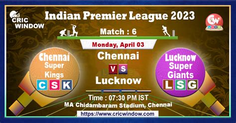 chennai vs lucknow live