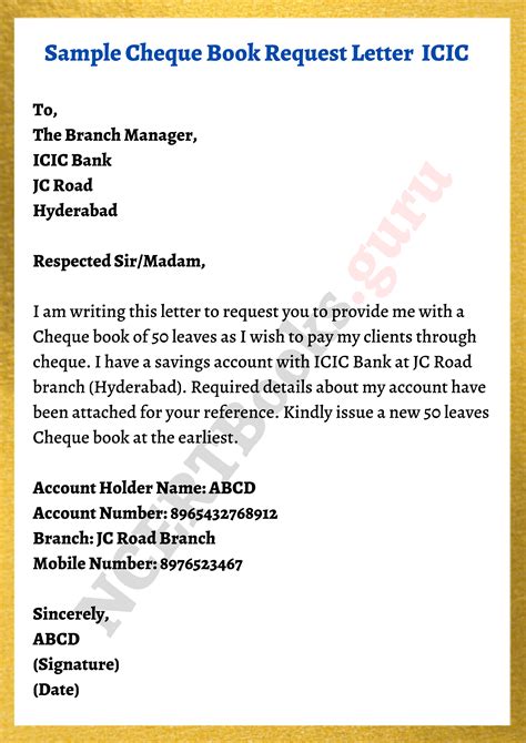 Authorization Letter To Collect Cheque Book