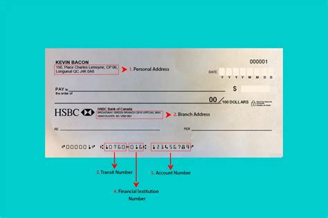 Cheque Sample Hsbc