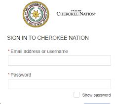cherokee nation business portal login