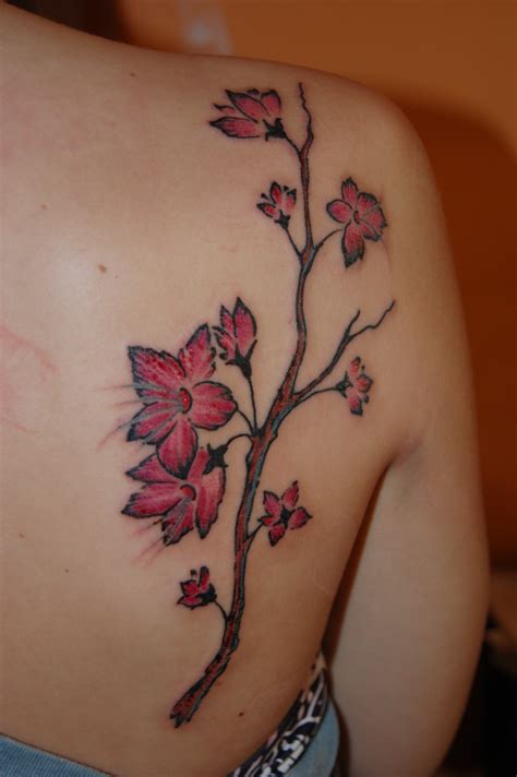 Revolutionary Cherry Blossom Flower Tattoo Designs References