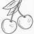 cherry coloring pages