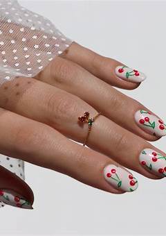 Cherry Nail Stickers: A Trendy Nail Art Option In 2023