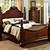 cherry wood king size bed