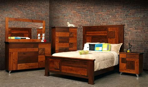 cherry bedroom set with mirror