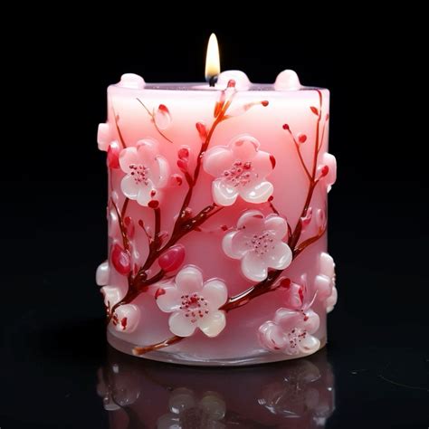 cherry blossom candles