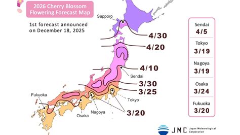 cherry blossom japan dates