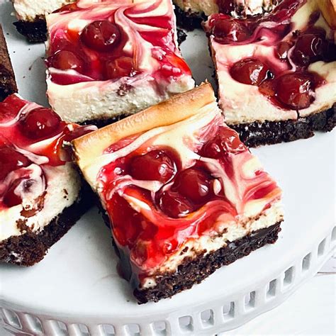cherry cheesecake swirled brownies