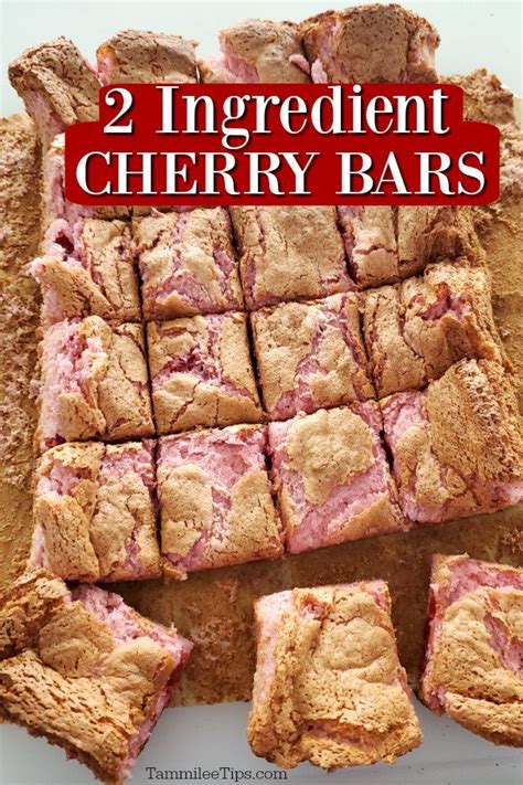 Cherry Cookie Bars With Cake Mix