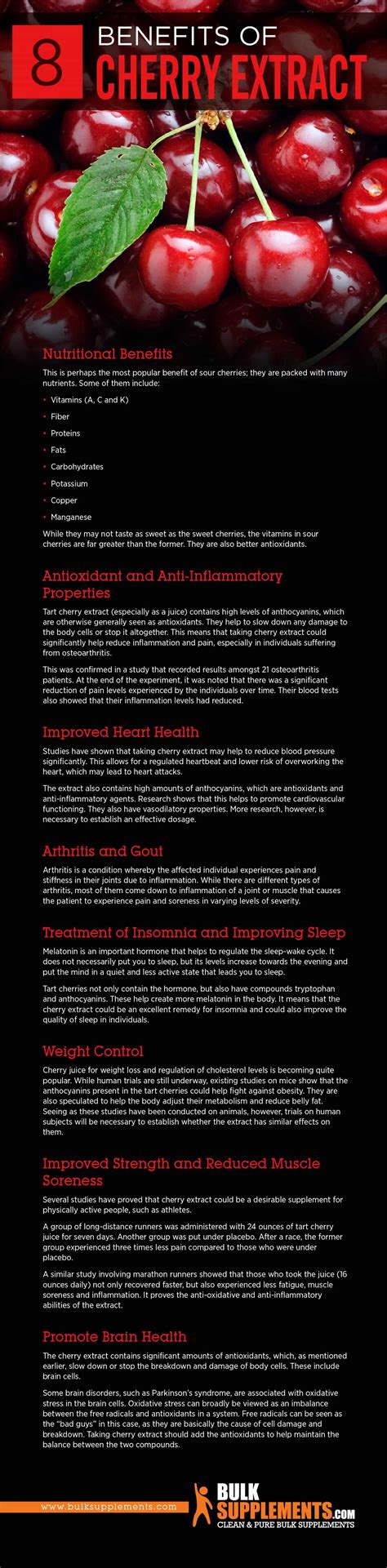 cherry extract benefits