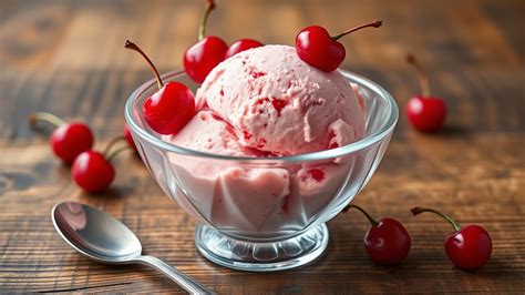 cherry flavored ice cream