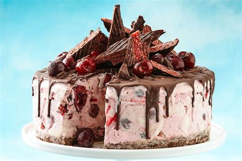 Cherry Ice Cream Cake