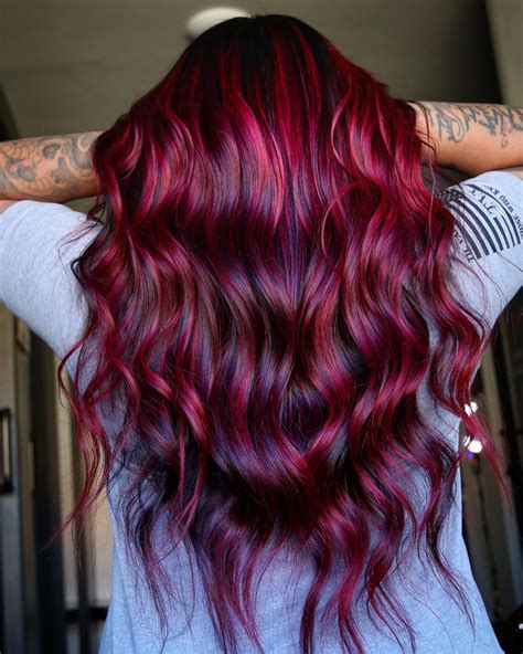 Hair and Braids — Cherry purples Dark red hair color, Deep red hair