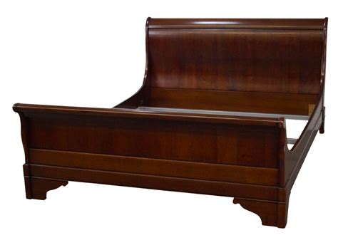 Cherry Sleigh Bed Queen