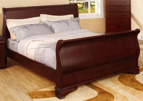 Cherry Sleigh Beds