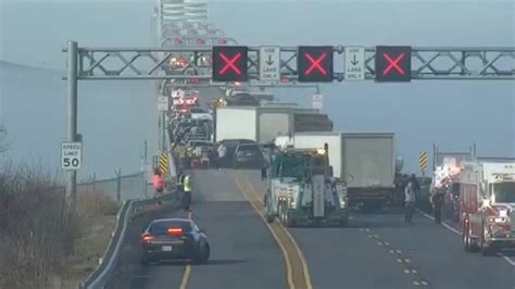 chesapeake bay bridge westbound shut down