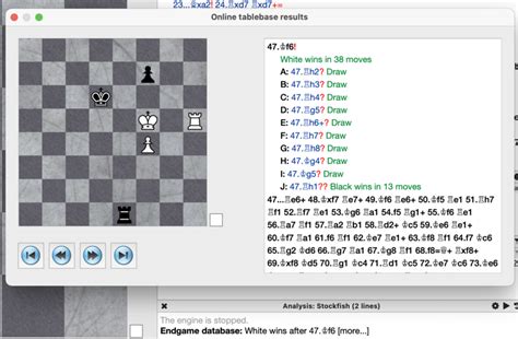 Chess calculator endgame