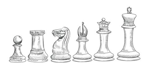 Chess Set Drawing