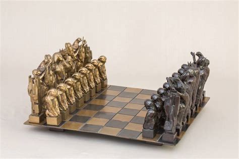 Chess Set Sculpture