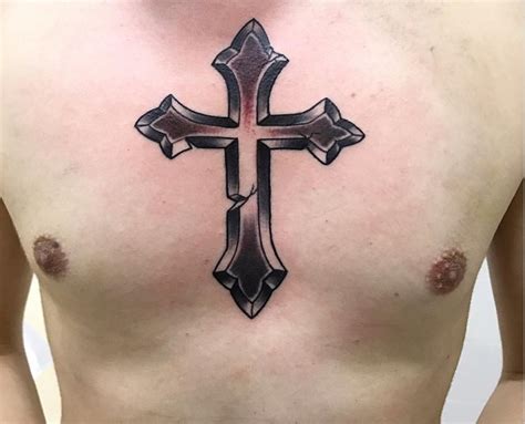 The Best Chest Cross Tattoo Designs References